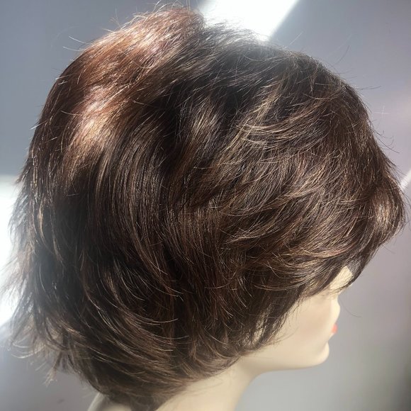 Adelle Wig by Rene of Paris- Color: Marble Brown-R - Picture 4 of 13